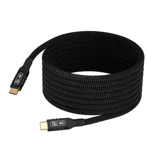 Cable USB c 3.2 gen 2 transferencia de datos 20 Gbps 10 pies/3 m, USB nailon larga carga rápida... - Imagen 1 de 7