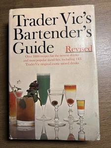 Vintage 1972 TRADER VIC'S BARTENDER'S GUIDE-Revised-HC w/ DJ Book Club Edition - Picture 1 of 17