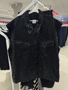 H&M Studio S/S 2023 BUTTON-DETAIL DENIM GILET - Picture 1 of 8