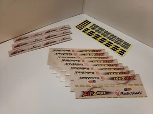 Zip Zaps Barrier Wall and Track Stickers New Unused. Radio Shack - Picture 1 of 2