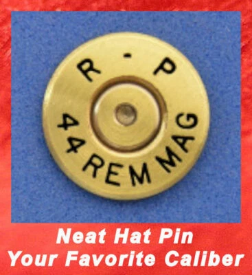 Remington R-P 44 REM MAG Cartucho de Latón Sombrero o Chaqueta Pin Tie Tac Foto 1 de 4