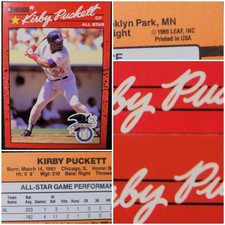 Kirby Puckett [Error] #683 | 1990 Donruss HOF All-Star