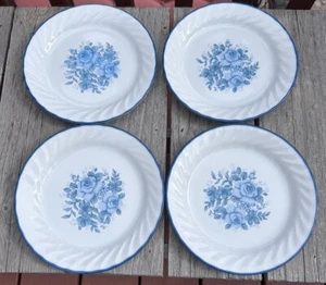 Corelle BLAUE SAMTROSE Salat/Brot Teller 71/4" Menge 4 - Bild 1 von 14