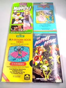 VINTAGE VHS MUPPET FILME, MUPPET BABYS, MEASAME STRASSE, ES SIND DIE MUPPETS SET 4 - Bild 1 von 13