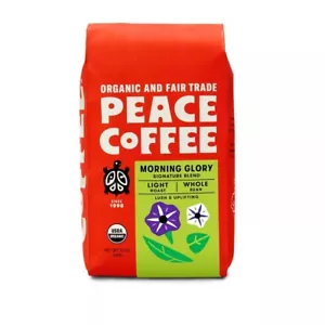 Peace Coffee Morning Glory Light Roast Whole Bean Coffee - 12oz - Picture 1 of 4