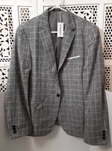 Men's Casual Suit Blazer Jackets Lightweight Sports Coats One Button NEW - Picture 1 of 7
