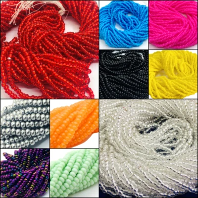 Rocailles Perlen 2mm Set Auf Glas Mehreren Strängen Preciosa Ornela 4500Stk 11/0 - Bild 1 von 3