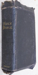 Bible English Version Samuel Bagster & Sons, Leather Bound Antique - Picture 1 of 9