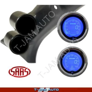 Pillar Pod for Ford Falcon 2008 - 2016 + Boost/Vac + Oil Pres LCD AT Gauges - Picture 1 of 12