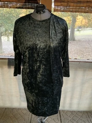 Traje de vestir de terciopelo Heads Up 2 piezas talla 3X chaqueta negra de manga larga  Foto 1 de 4