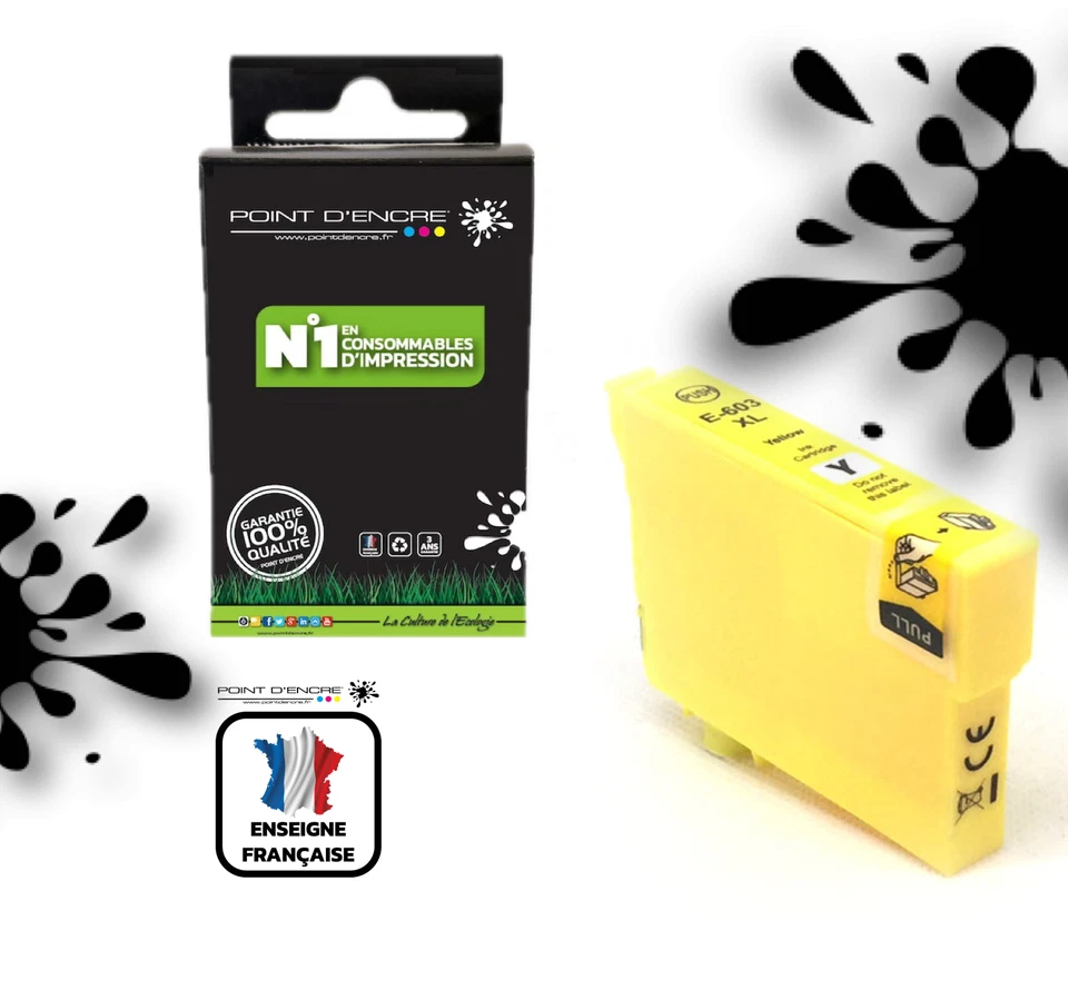603XL Cartouches d'encre Jaune Point d'encre pour Epson Étoile de mer - Photo 1/1