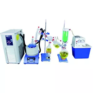 2L Vacuum Short Path Distillation Cooling Chiller Distiller Heating Mantle Kit - Bild 1 von 12
