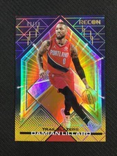 2021-22 Panini Recon #51 Damian Lillard Holo Orange FOTL /18 Portland No Reserve