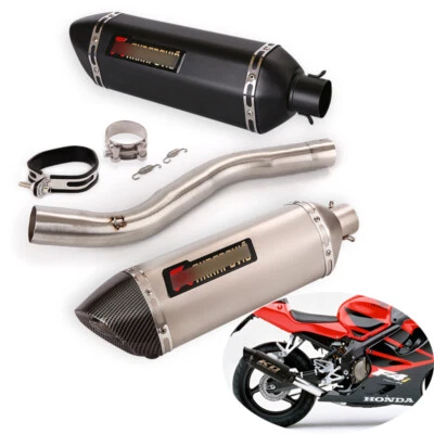 For Honda CBR600F4i 2001-2007 Slip-on Exhaust Set 51mm Muffler Pipe + DB Killer — 第 1/4 张图片