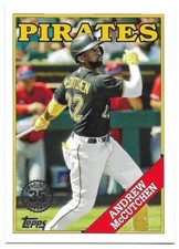 2023 Topps Update ANDREW MCCUTCHEN Insert 1988 35th ANNIVERSARY Card PIRATES