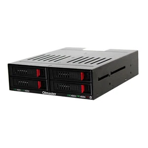 4 Slots SATA Interne Rack 4x 2,5 zoll Festplatte Fall HDD SSD Gehäuse w/LED - Bild 1 von 7