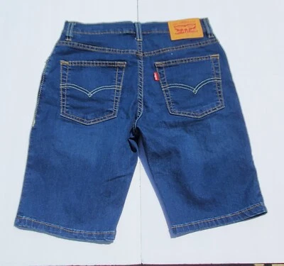 Levi 511 Slim Cut-off Stretch Shorts Boy's Size 12 Reg W 26 Jean Shorts New - Image 1 of 3