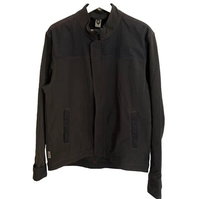 Chaqueta de ciclismo Club Ride elástica de nailon para moto café corredor para hombre grande gris cremallera completa Foto 1 de 4