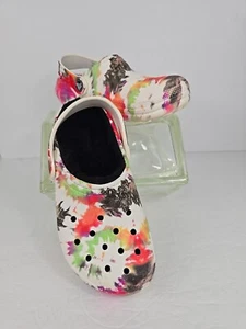 Crocs Unisex Classic Lined Clogs Tie Dye Paint Splash Size US Junior Size 2 EUC - Picture 1 of 21