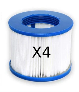 Lot de 2 Cartouches pour filtre de SPA Gonflable à Pas de vis ∅ 60 mm Filtration - Foto 1 di 4
