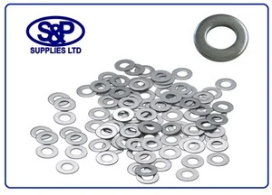 ST/STEEL FLAT WASHER FORM A DIN125 A2 STAINLESS SIZES M4 to M24 - 4MM to 24MM - Picture 1 of 11