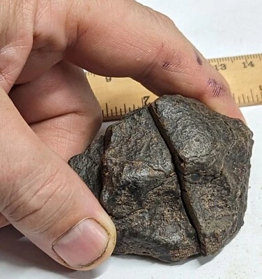 152 Gram Unclassified NWA METEORITE Cut in three pieces (#F5908) - image 1 of 4