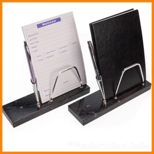 Stiftehalter Stein Schwarze Marmoroptik Schreibtisch Organizer Bürobedarf Büro - Bild 1 von 3
