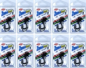 (10) Packs Zoneloc Flippin' Hooks Size 4/0 Black Chrome ZL160BN-4/0 #9 Brand New - Picture 1 of 4