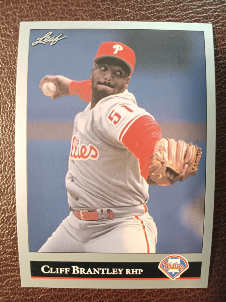 CLIFF BRANTLEY PHILADELPHIA PHILLIES 1992 LEAF BASEBALL CARD #434 - Image 1 of 1