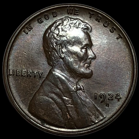 1924 D Lincoln Cent Wheat Penny  #E9214 Cover