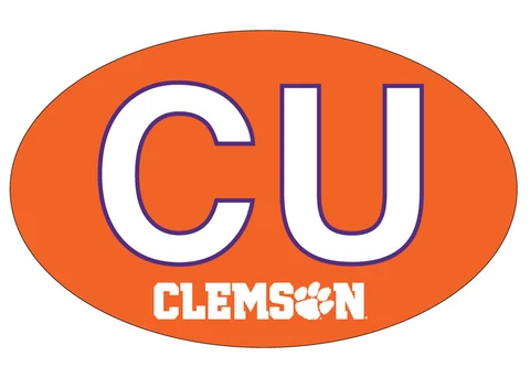 CLEMSON BLOCK LETTER OVAL MAGNET-CLEMSON TIGERS CAR MAGNET-NEW FOR 2016! Cover