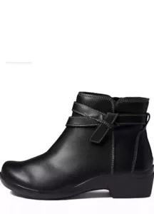 Clarks Damen Stiefeletten Angie Spice schwarz Leder UK Größe 3 D EU 35,5 - Bild 1 von 6