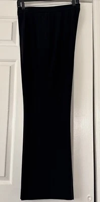 Pantalones de vestir Ellen Tracy clásicos negros delanteros planos talla 10 nuevos Foto 1 de 4