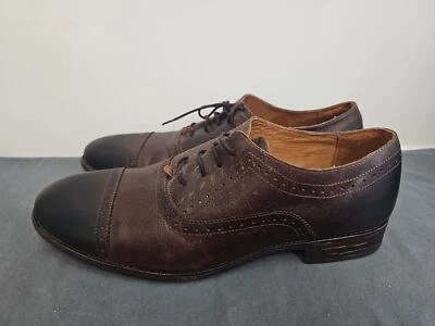 Robert Wayne Men's Oxford Shoes 13D Brown Leather Colorado Cap Toe - Image 1 of 4