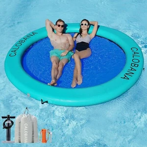 8' x 8' Schwerlast schwimmende Hängematte für mehrere Personen Party See schwimmende Insel... - Bild 1 von 7