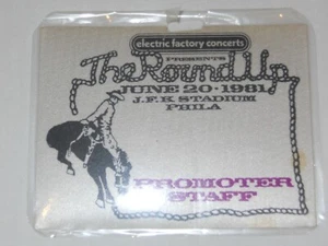 The RoundUp JFK Stadium Philly - Laminate promoter staff pass All Access - Picture 1 of 2