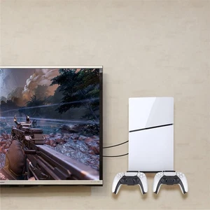 For Ps5 Slim Holder Wall Mount Brackets Kit Playstation 5 Storage Stand - Photo 1/6