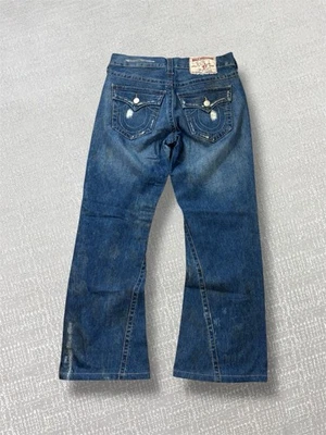 True Religion Jeans Womens Size W32 L30 Blue Designer Urban Y2K 2000s Bootcut - Image 1 of 4