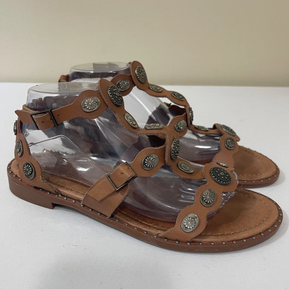SCHUTZ Women's Willow Gladiator Sandals – Embroidered Suede Straps, Stacked Heel - View #11