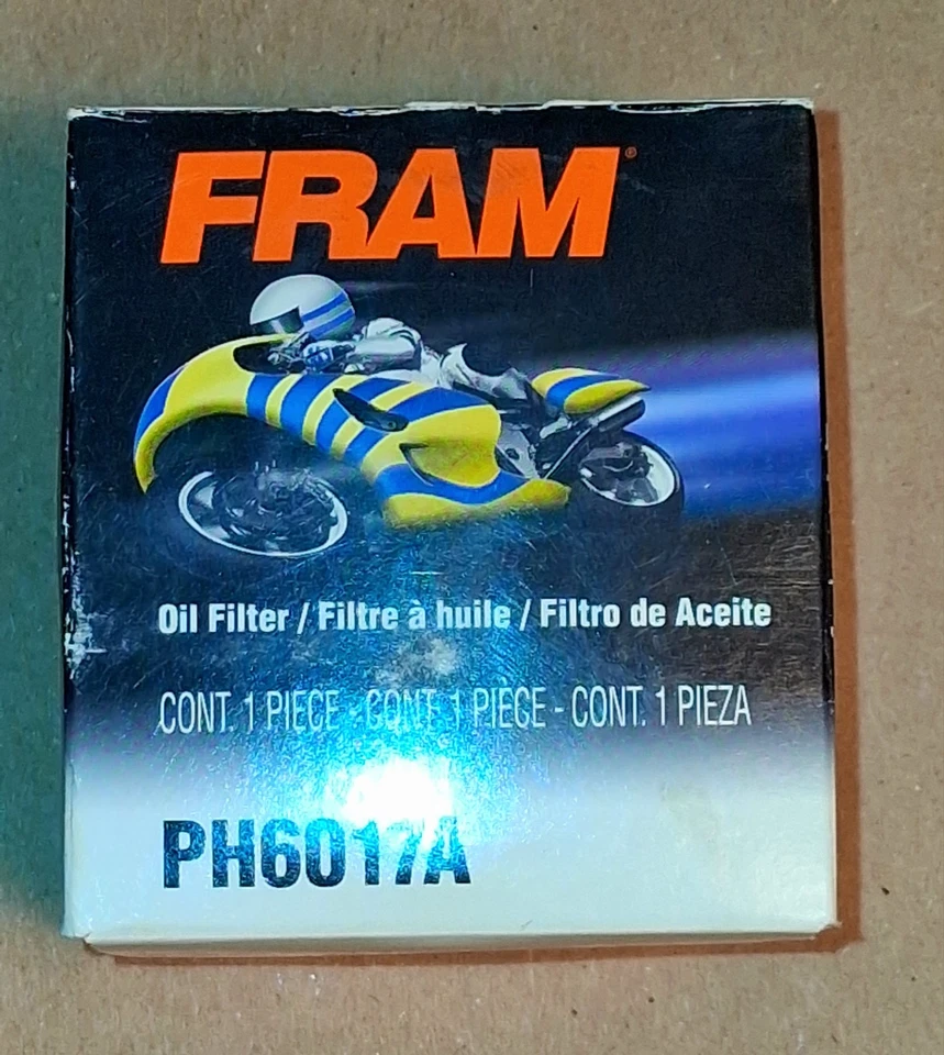 Fram PH6017A Spin-On Full-Flow Oil Filter for Motorcycles New Open Box - Image 1 of 1