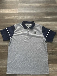Michigan Wolverines Nike Dri Fit Polo Herren Größe Large - Bild 1 von 6