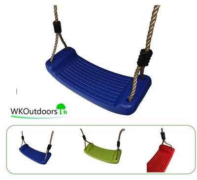 Kids Garden Swing Seat with Height Adjustable Ropes, Replacement - Blue - Image 1 of 4