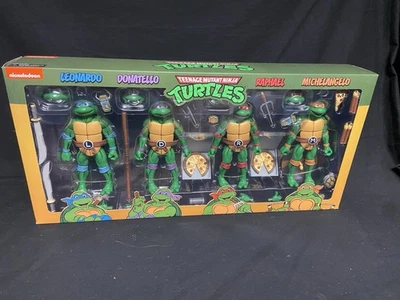 NECA Teenage Mutant Ninja Turtles Nickelodeon Collectible Figures 4 Pack - Image 1 of 2
