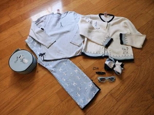 EUC Rare Gymboree Bon Voyage Paris Kitty Pant Sweater Set (Size 7, fits 6 best) - Picture 1 of 9