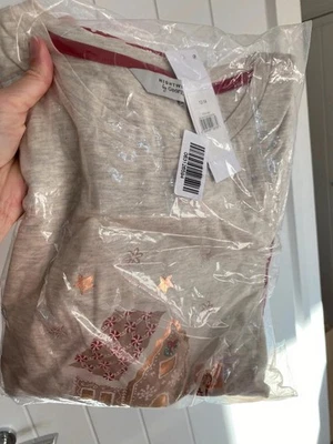 Nuevo con etiquetas George Gingerbread House Navidad Pijama Talla 12-14 Foto 1 de 2