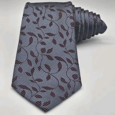 Corbata de cuello Ermenegildo Zegna Vine 100 % seda hecha en Italia 58 pulgadas de largo 3,5 pulgadas de ancho Foto 1 de 4