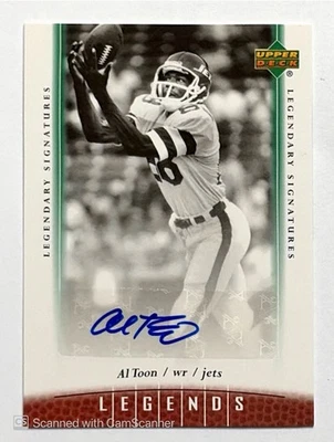 2006 UD Legends Legendary Signatures Al Toon #88 Auto Jets Autograph - Image 1 of 2