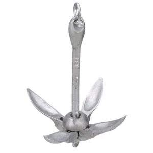 11966-1 Grapnel Folding Anchor, Malleable Iron, Galvanized, Folds for Easy St... - Bild 1 von 6
