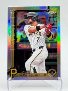 2025 Topps Chrome #42 ISIAH KINER-FALEFA | Refractor - Picture 1 of 2