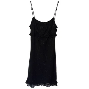 Vintage Xhilaration Dress Bow New Years Firework Shimmer Fairy Grunge Y2K Lined - Picture 1 of 9